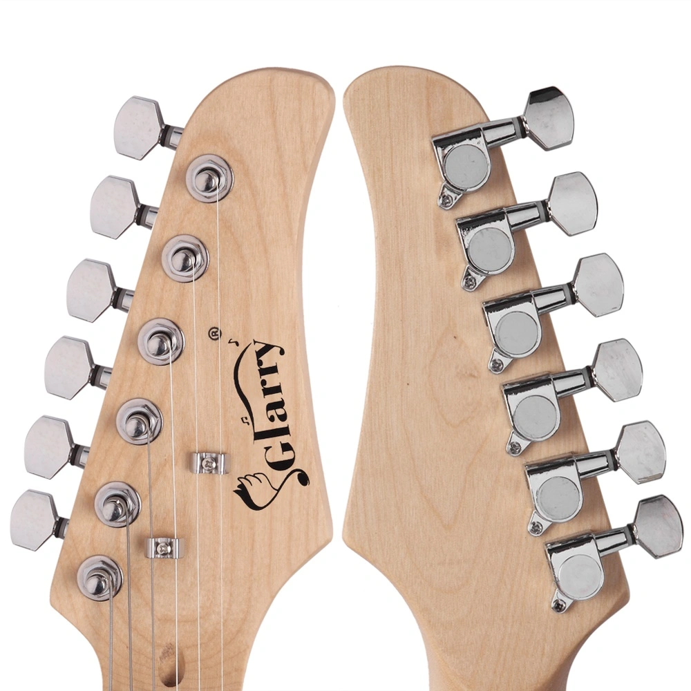 GST Stylish Electric Guitar Kit with Black Pickguard White view 12