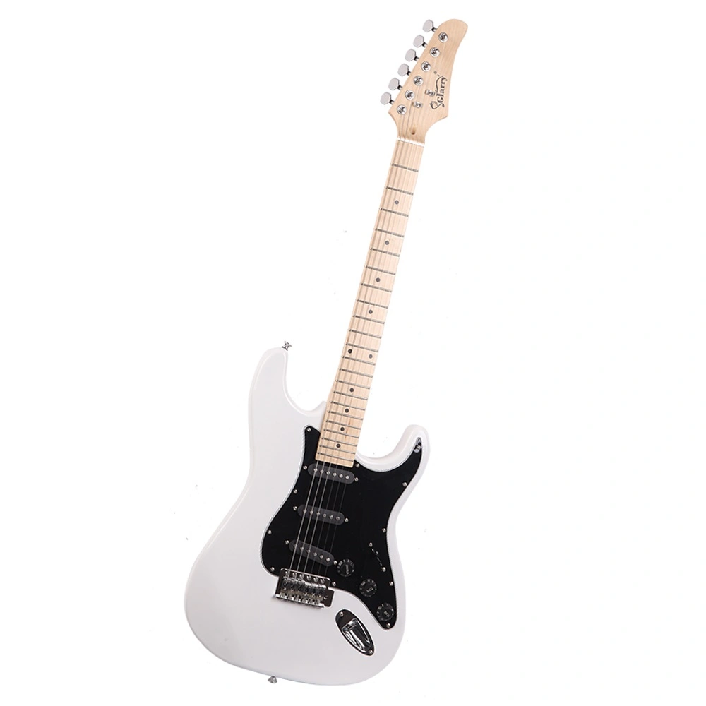 GST Stylish Electric Guitar Kit with Black Pickguard White view 23