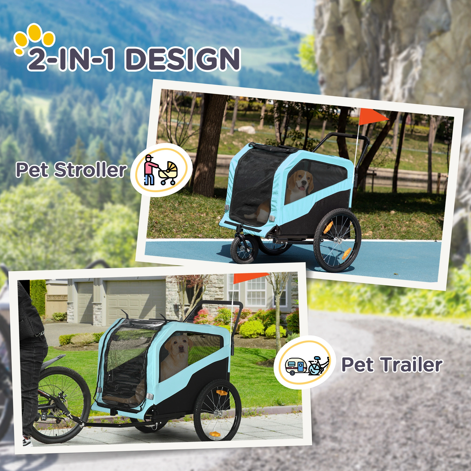 Pet Bicycle Cart Amazon ShippingProhibited by WalMart view 3