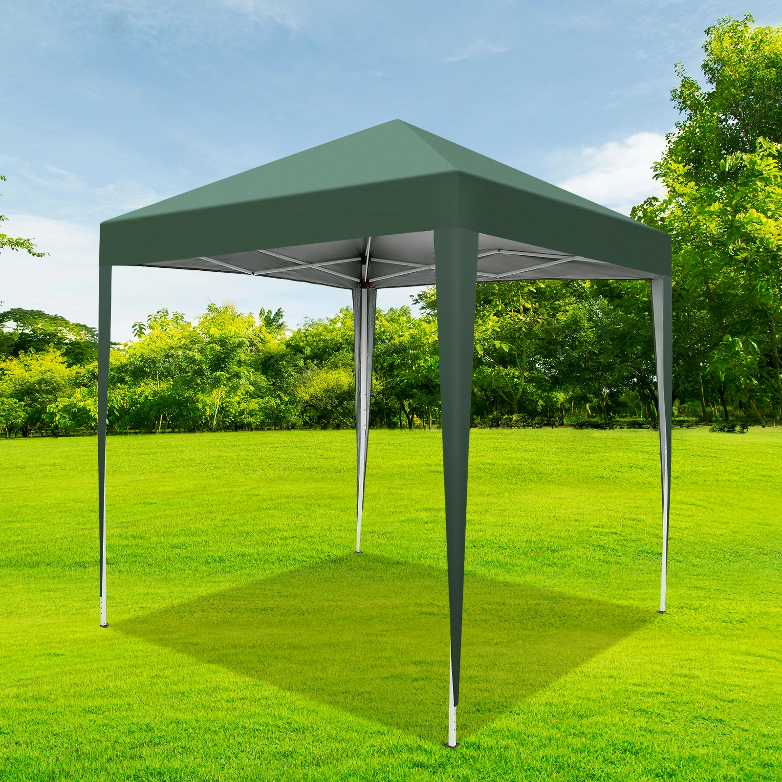 2x2m Green Waterproof Folding Tent, Right-Angle Portable Shelter Canopy for Outdoor Camping & Garden view 30