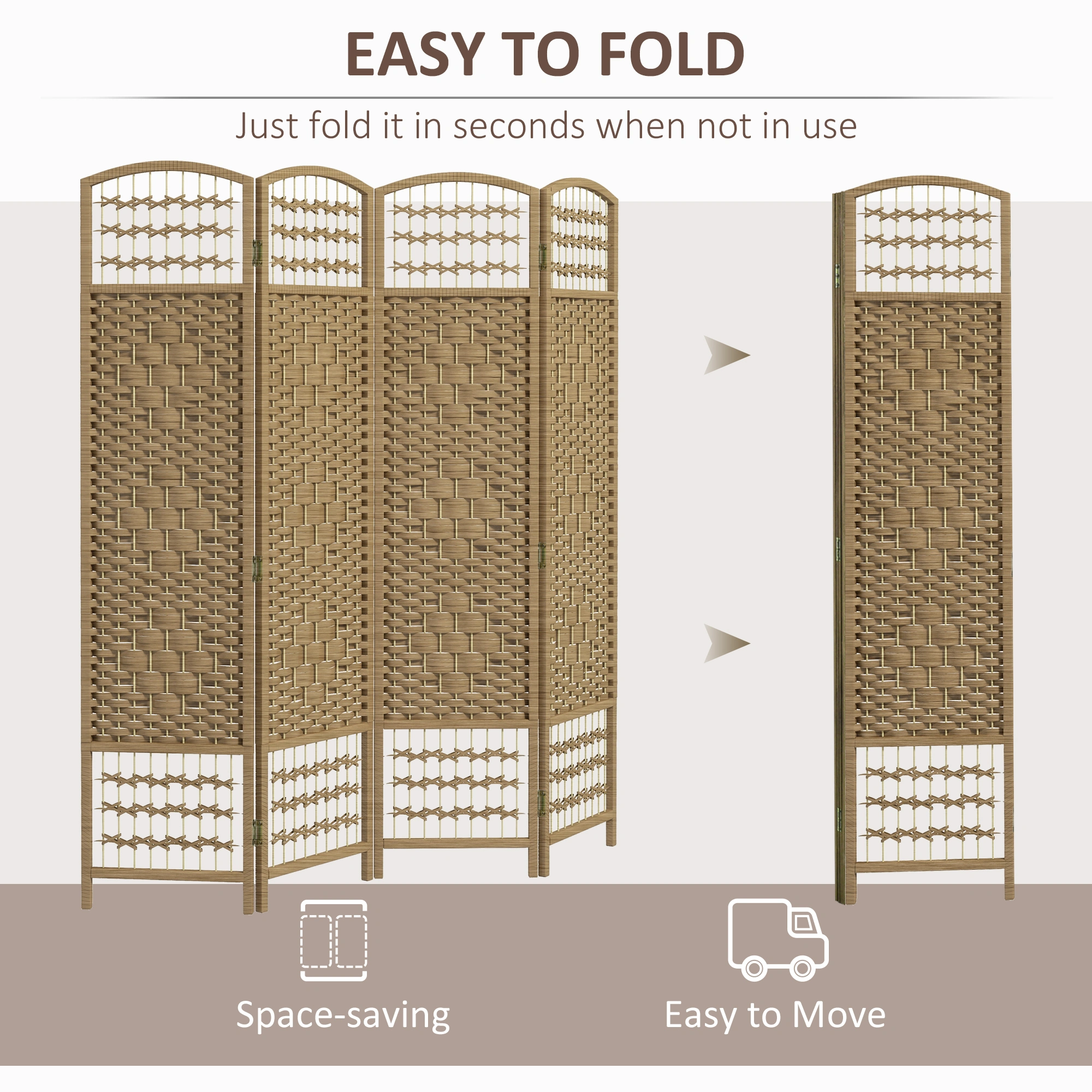 Outdoor Privacy Screen Fence Panel - Wind Break & Shade Cover, UV Resistant, Easy Install for Patio Deck & Garden view 3