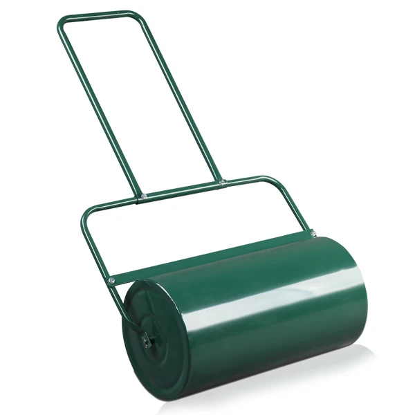 24in Lawn Roller Iron Cylindrical Garden North America Black(same as 90673505) view 2