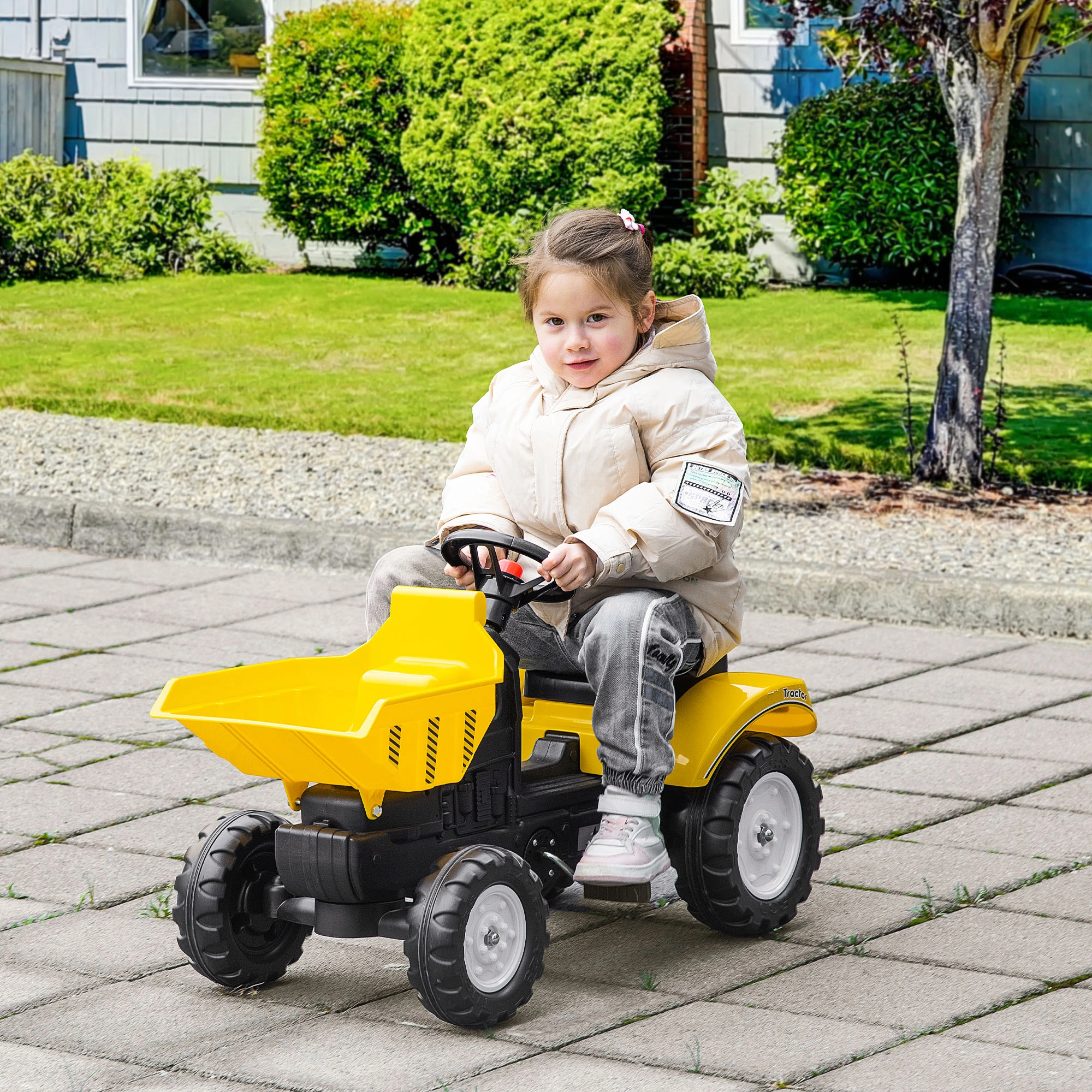 Kids Electric Ride-On Car for Toddlers, Battery-Powered Vehicle with Remote Control Parenting Mode