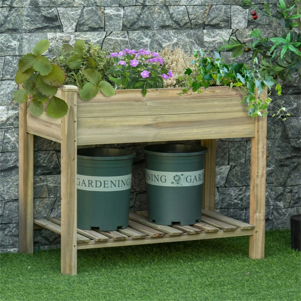 PieceRaised Garden Bed with view 2