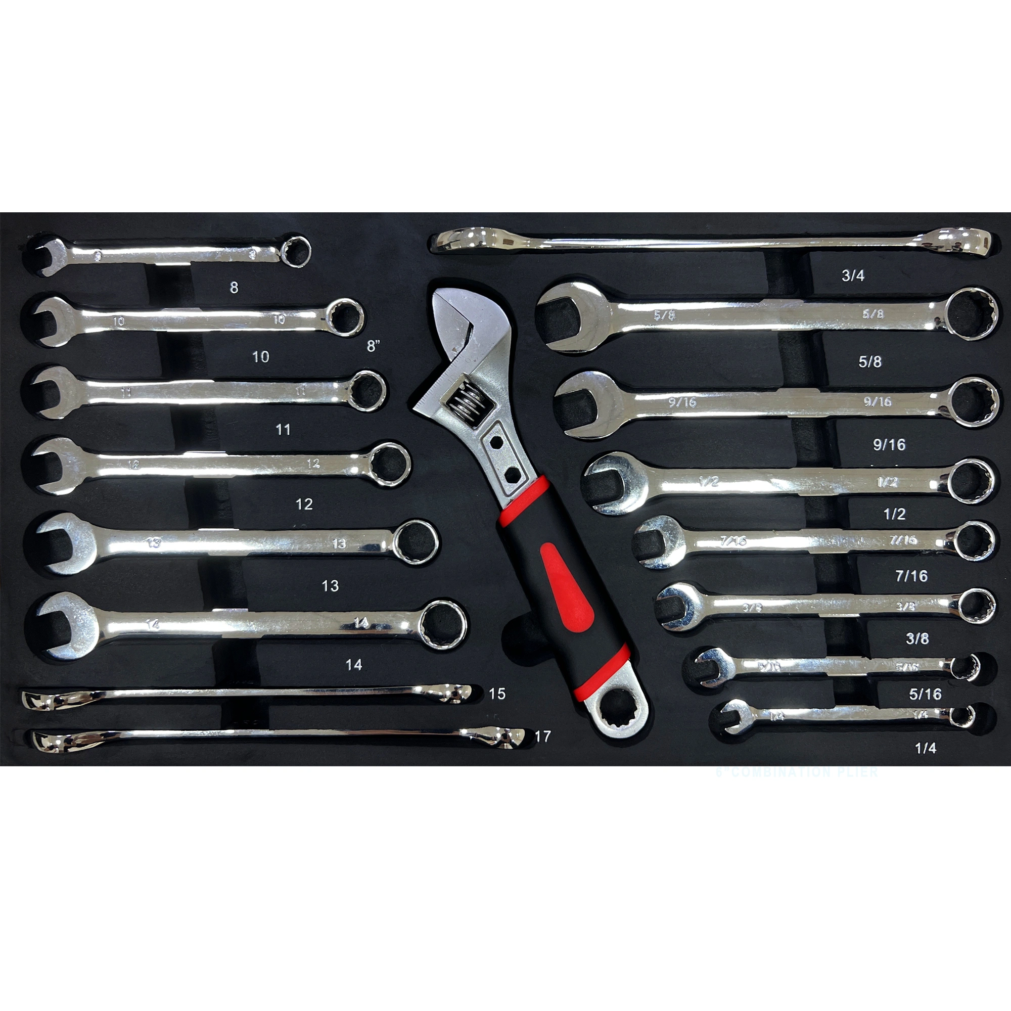 3 Drawers Tool Box with Tool Set--Orange view 6