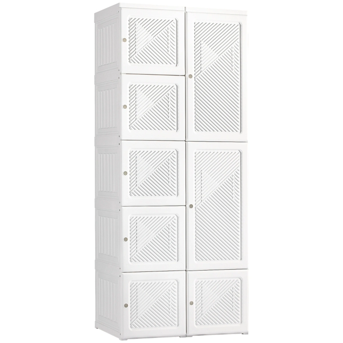 Clothes Storage Organizer - Foldable Fabric Wardrobe Bin, Stackable Closet Container for Home & Dorm Organization