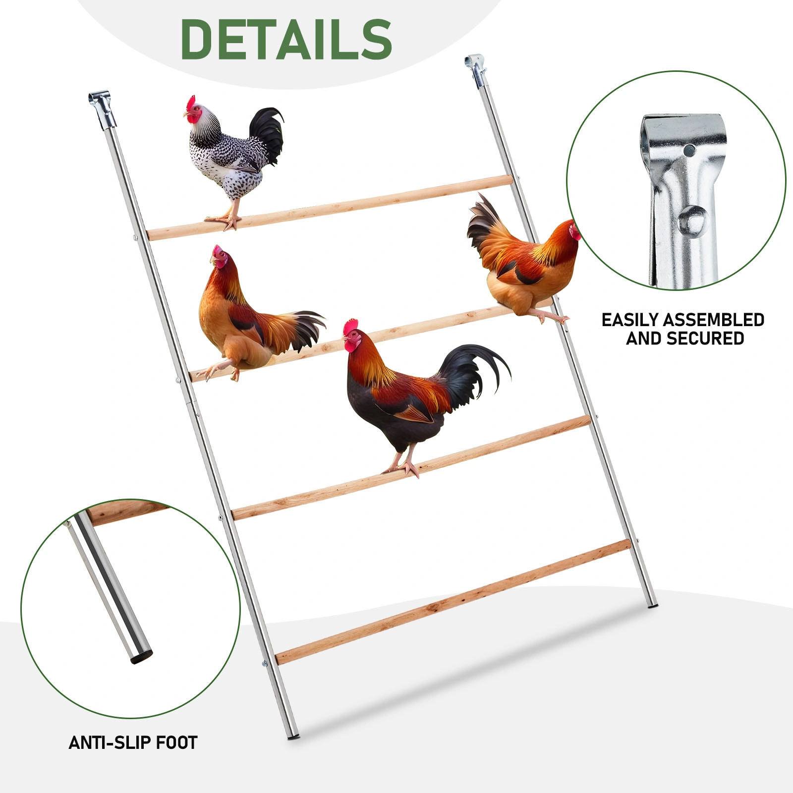 104*143cm Outdoor chicken perch view 8