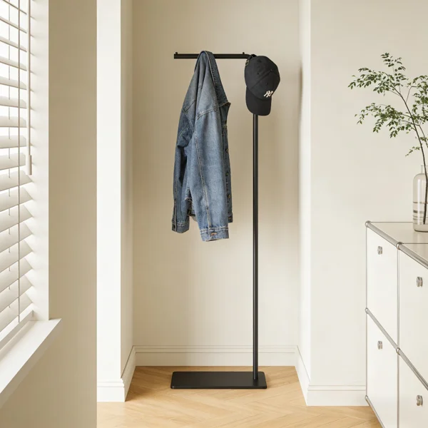 Clothing Rack, Golden Metal Freestanding Heavy Duty Clothes Rack with Marble Base, Multipurpose Garment Hanger for Bedroom, Hat, Scarf, Jacket view 5