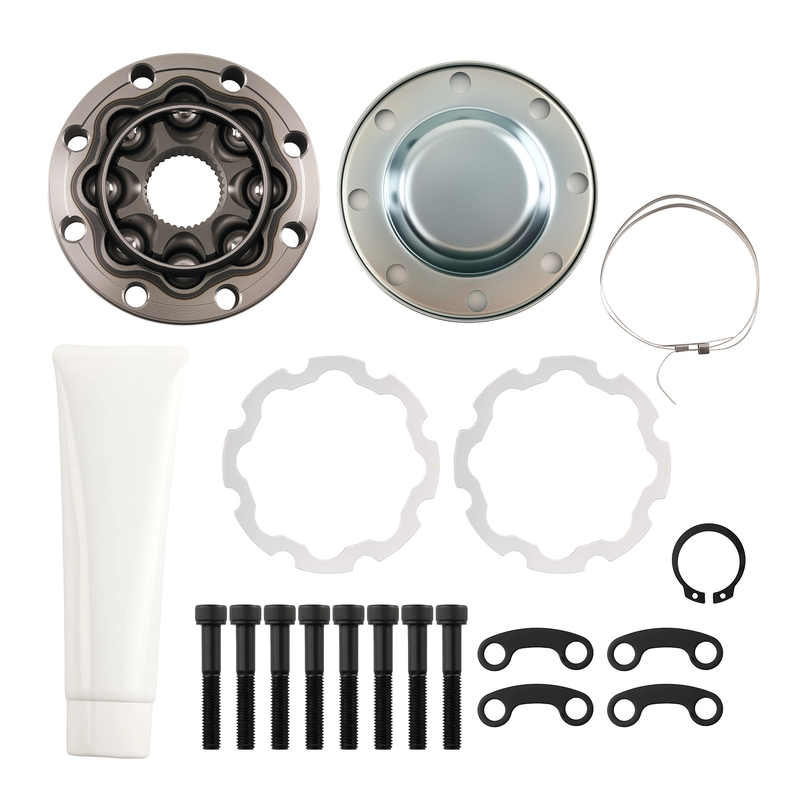 8-Bolt CV Joint Repair Kit for Jeep JK Wrangler 2007-2018 Driveshaft Replacement High Speed U-Joint Service Kit --- **Character count:** 118 characters view 9
