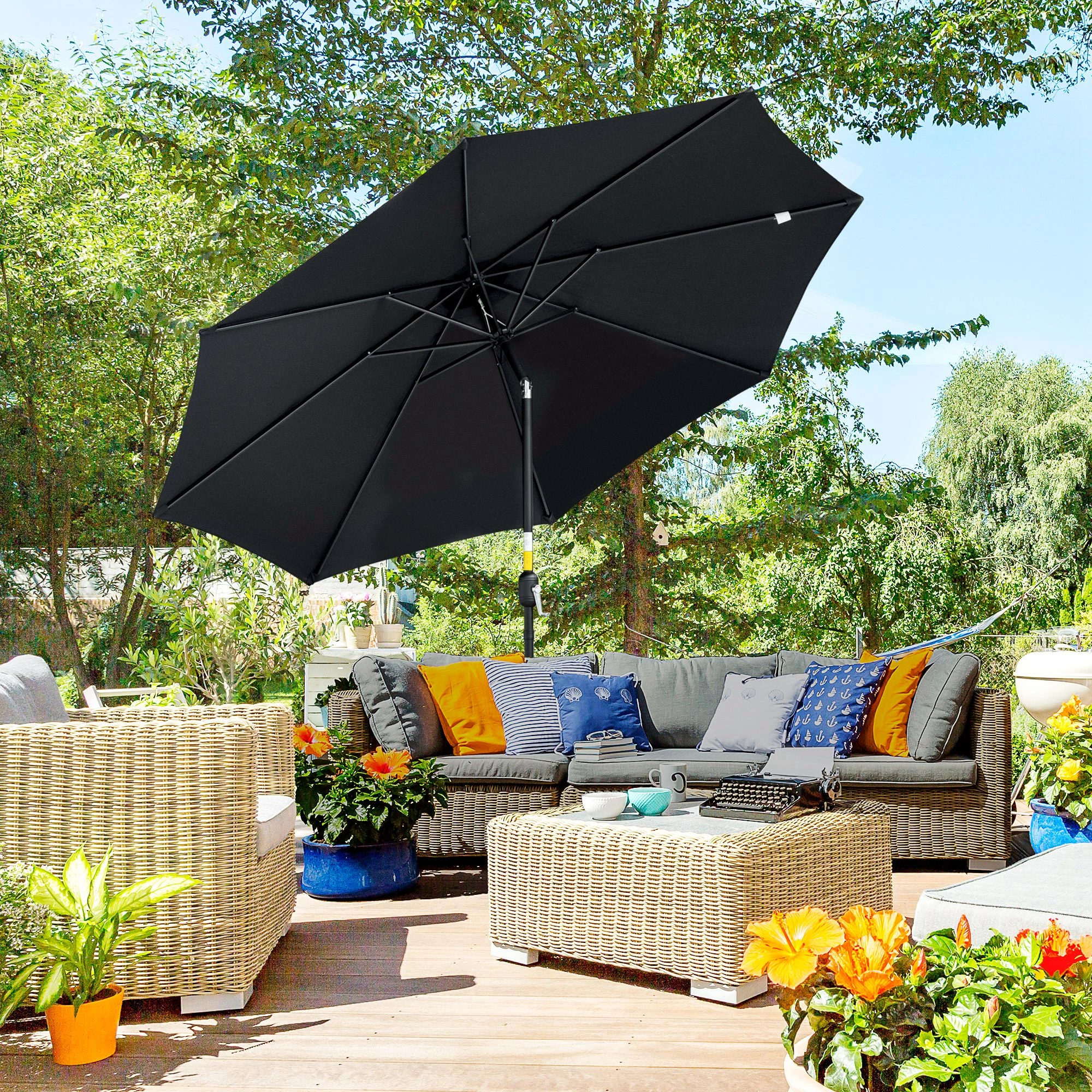 Wall Mount Umbrella Holder Indoor Outdoor - Heavy Duty Umbrella Stand with Hook for Rain Umbrellas, Walking Sticks, Coats - Space Saving Design