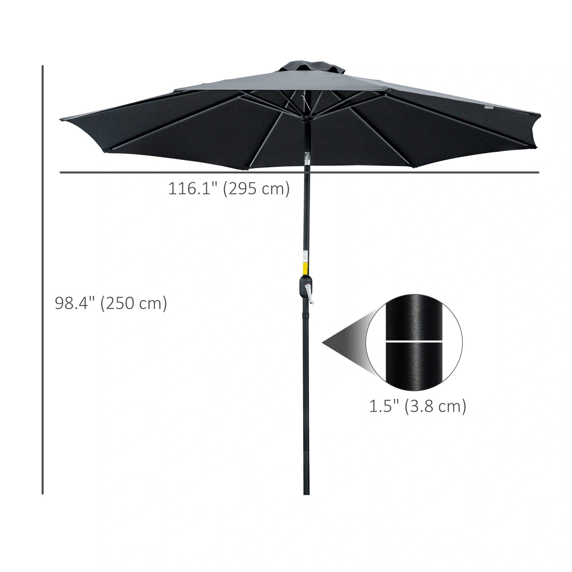 Wall Mount Umbrella Holder Indoor Outdoor - Heavy Duty Umbrella Stand with Hook for Rain Umbrellas, Walking Sticks, Coats - Space Saving Design view 3