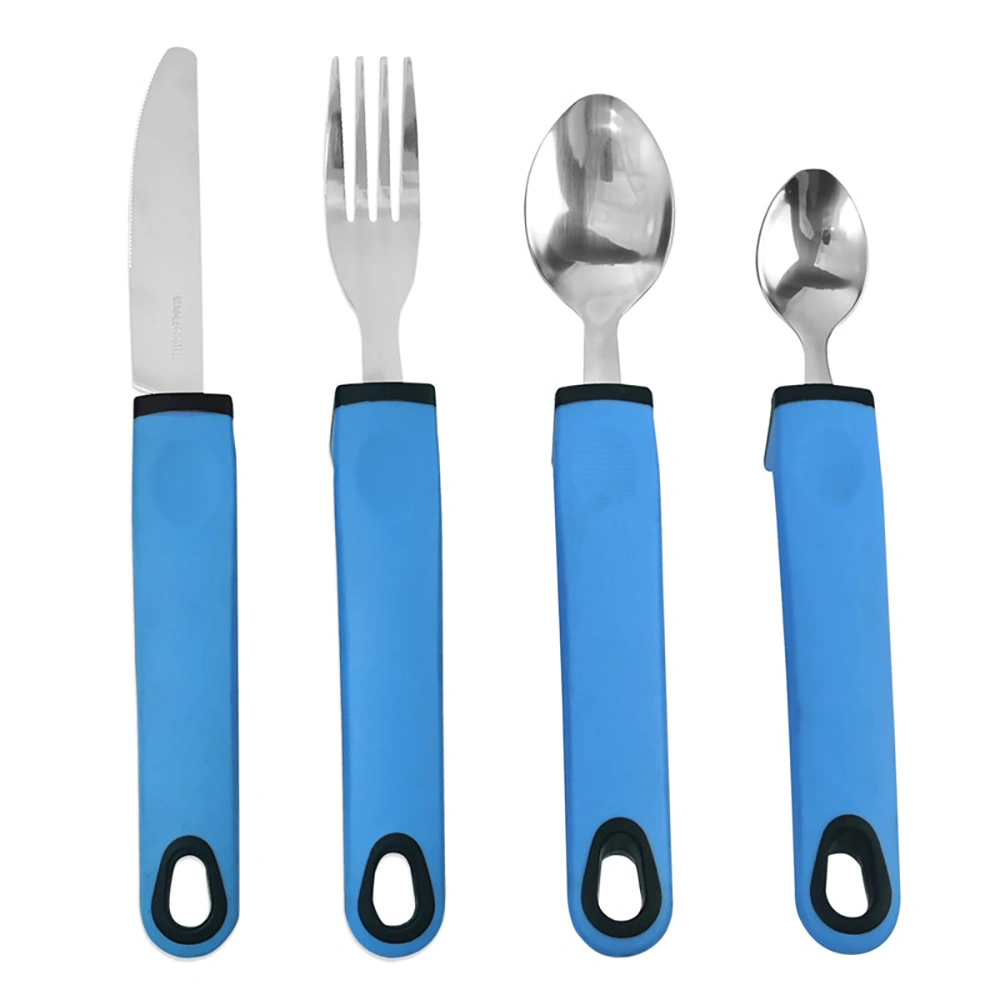 Easy Grip Cutlery Set for Arthritis & Elderly - Adaptive Eating Utensils Spoon Fork for Disabled Seniors view 2