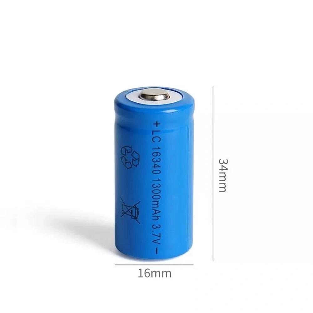 4 Pack 16340 Rechargeable Batteries 3.7V Li-ion + USB Charging Dock, 16340 Battery Charger Platform view 3