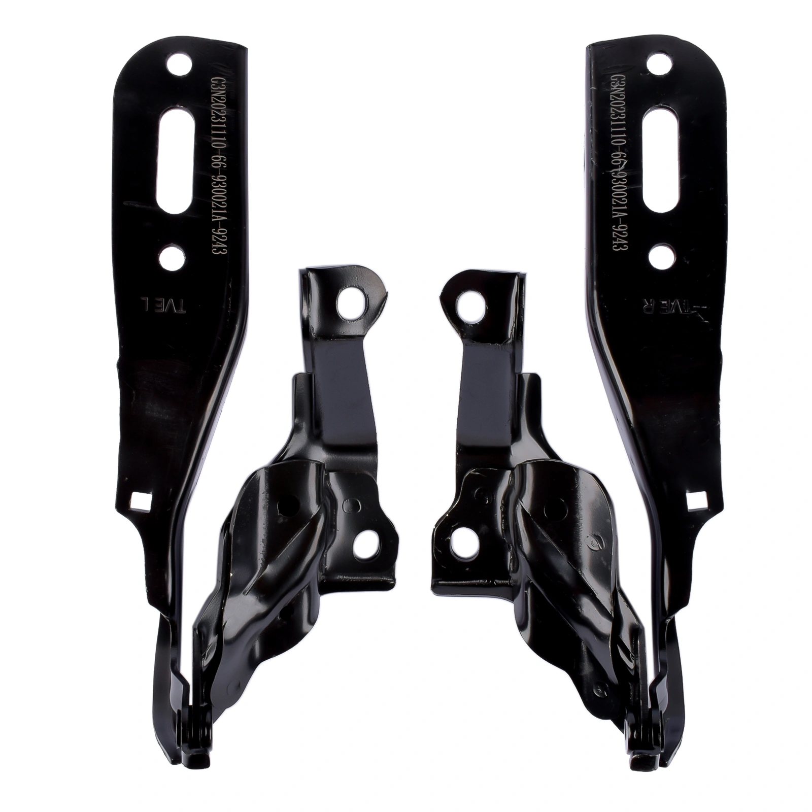 Driver & Passenger Side Hood Hinges Set HO1236159 HO1236160 for Honda Accord 2018-2022 60120TVAA00ZZ 60170TVAA00ZZ view 2