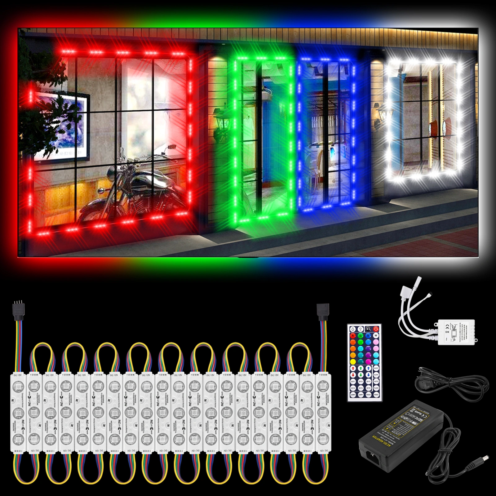Waterproof 5050 SMD RGB LED Module Light - Store Front Window Letter Box Sign Lamp, view 2