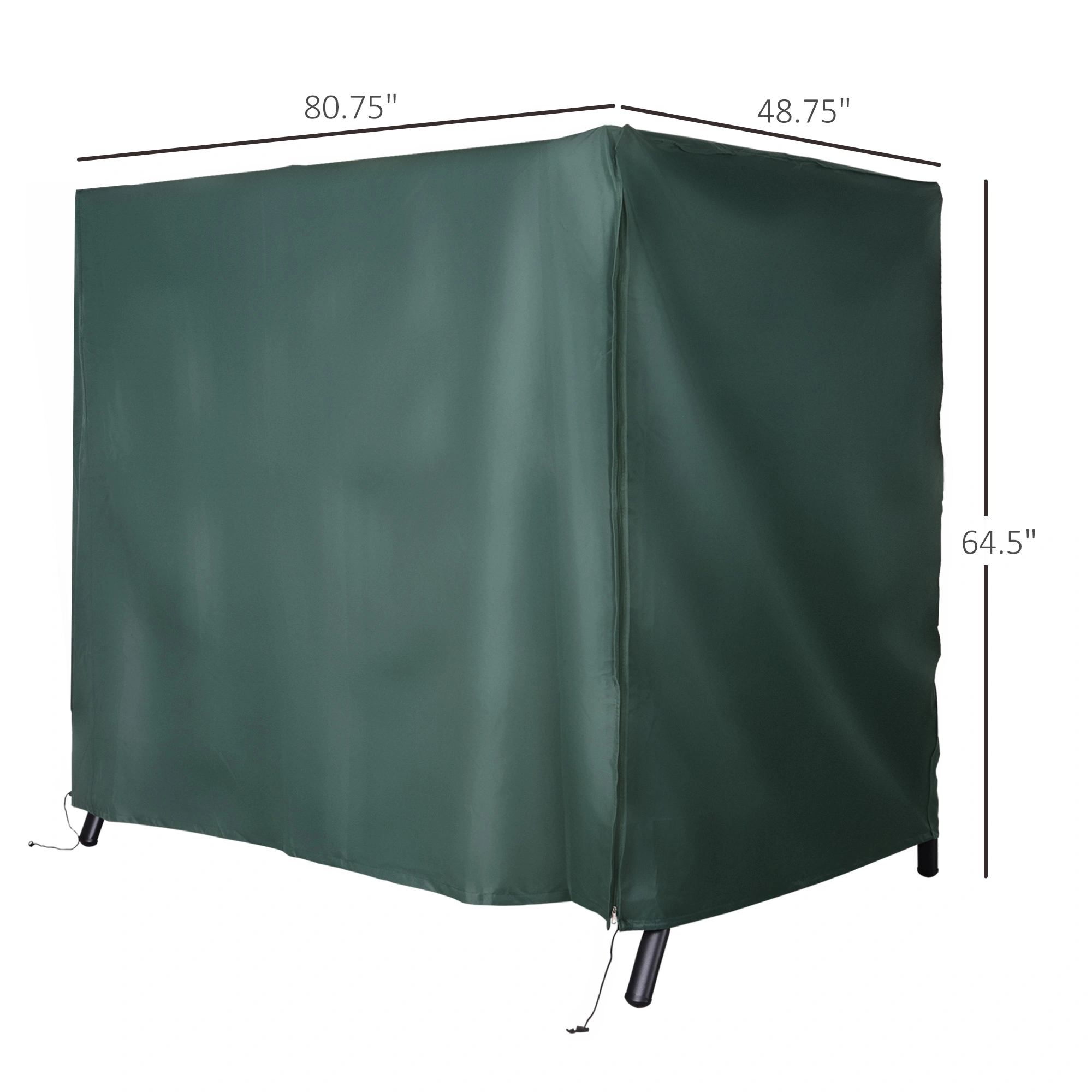 Swing Chair Cover, Waterproof Outdoor Furniture Protector, Dust-Resistant Patio Swing Cushion Cover, All-Weather Weatherproof Seat Guard view 2