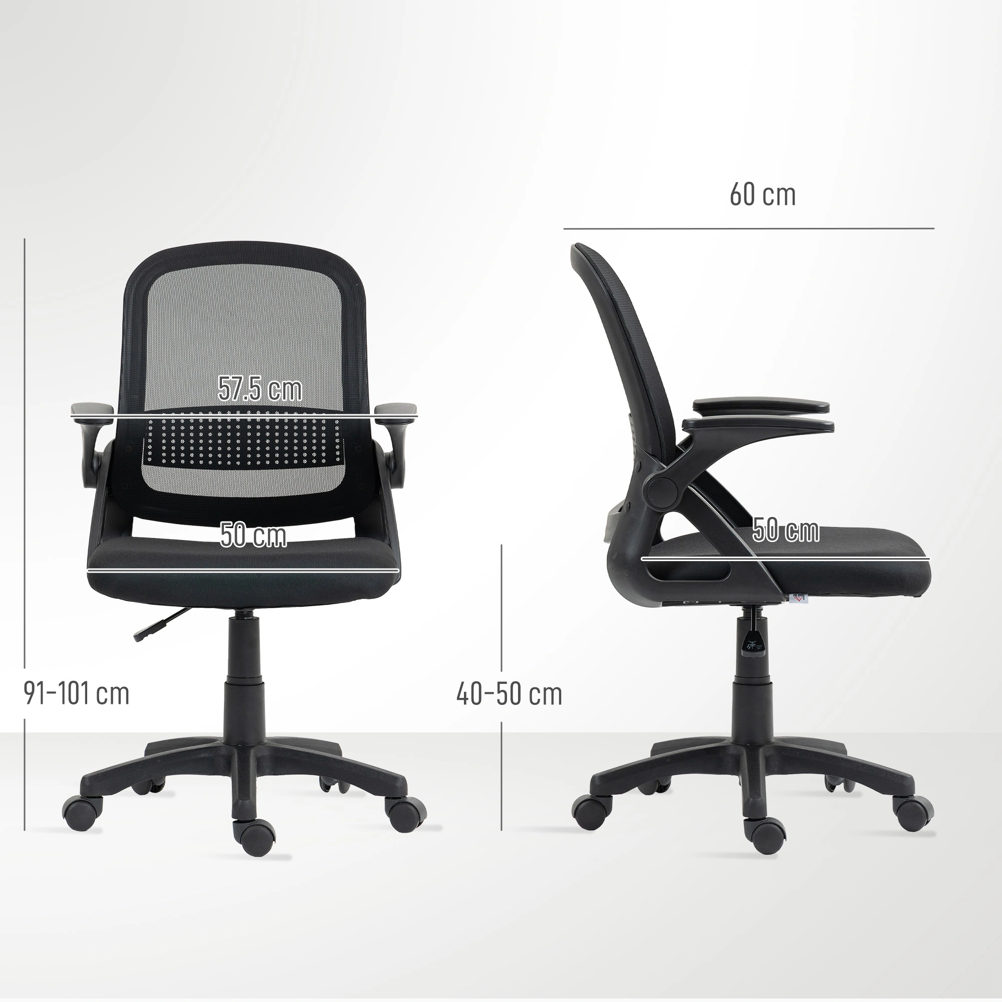 Executive Massage Office Chair - Lumbar Support Recline Swivel Task Chair view 3