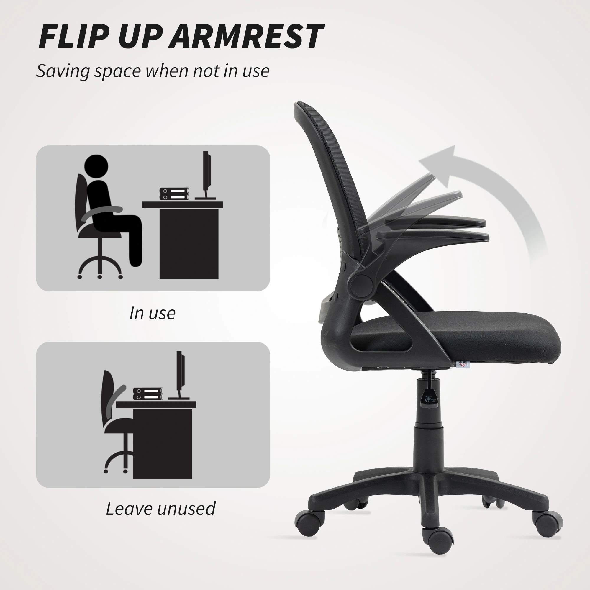 Executive Massage Office Chair - Lumbar Support Recline Swivel Task Chair view 4