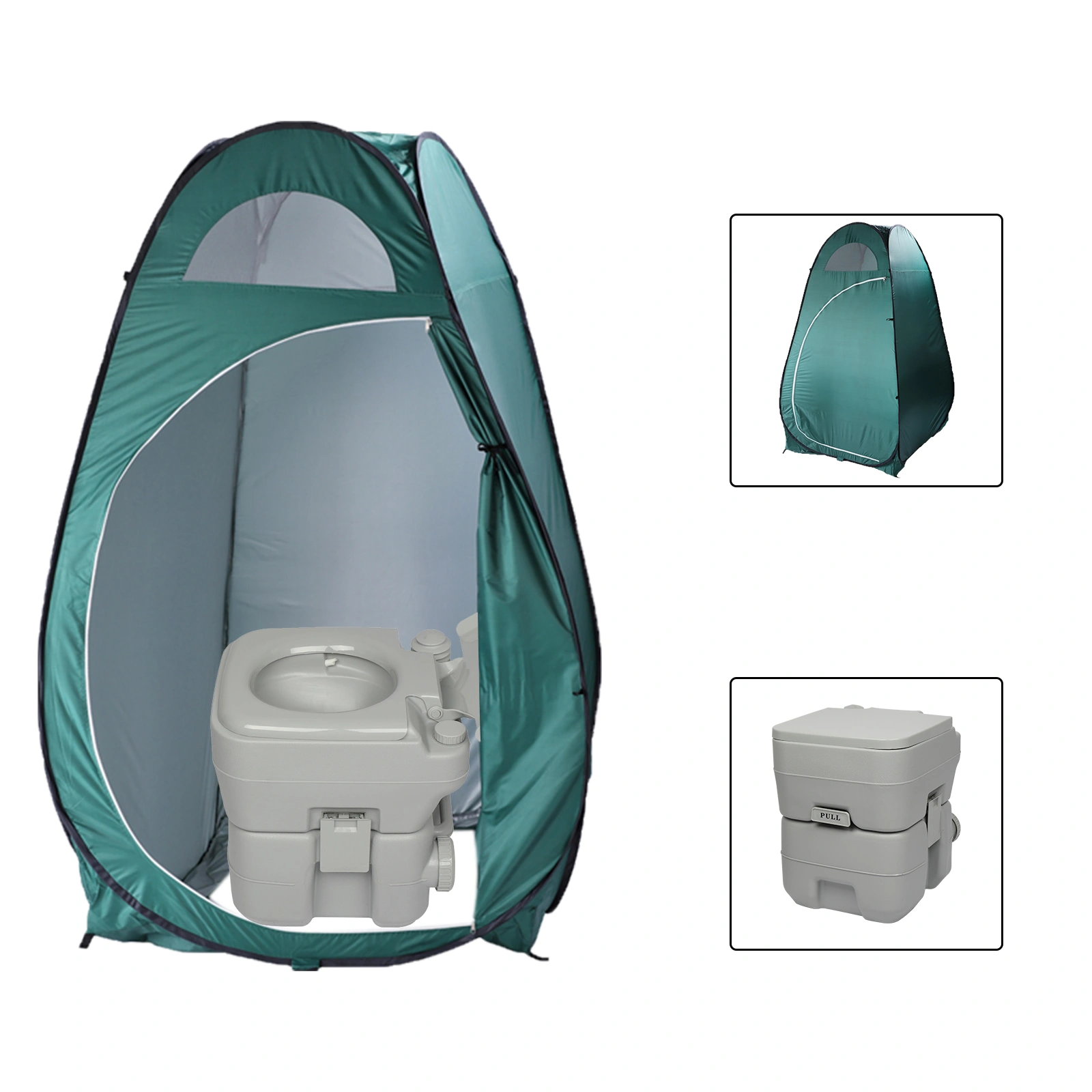 Portable Outdoor Pop-up Toilet Dressing Fitting Room Privacy Shelter Tent Army Green view 11