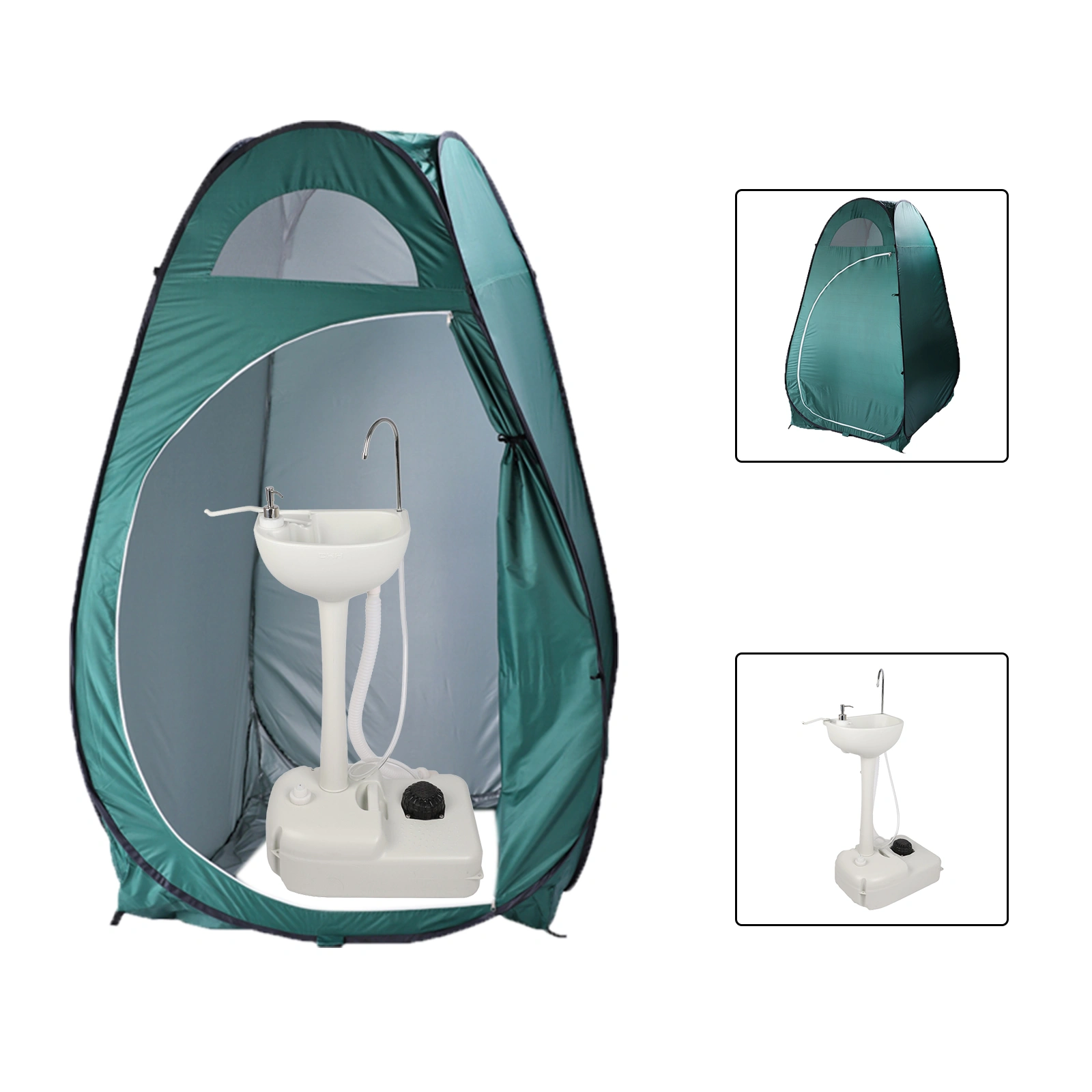 Portable Outdoor Pop-up Toilet Dressing Fitting Room Privacy Shelter Tent Army Green view 12