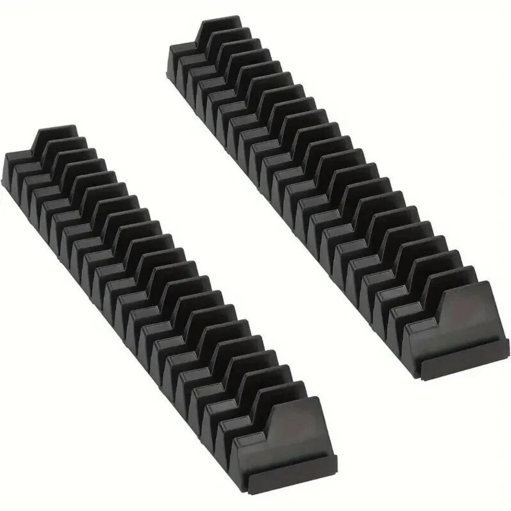 80 PCS Magnetic Wrench Organizer Tools Storage Holder Portable Tool Shelf Black