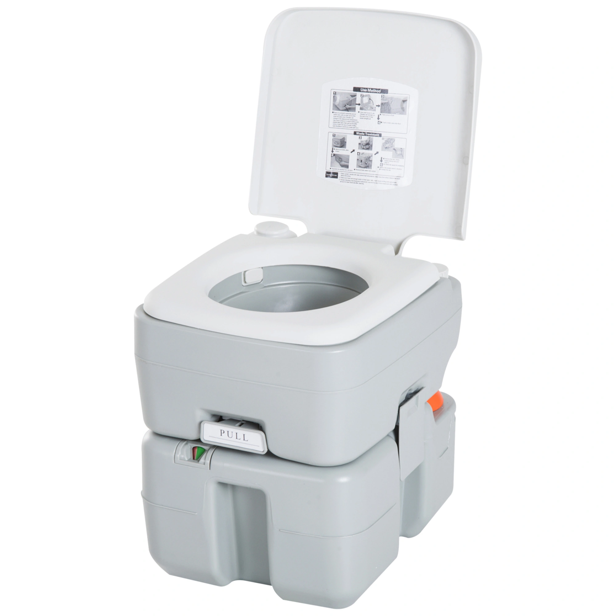 Portable Toilet Camping Potty Portable Outdoor Toilet with Secure Latch Lightweight