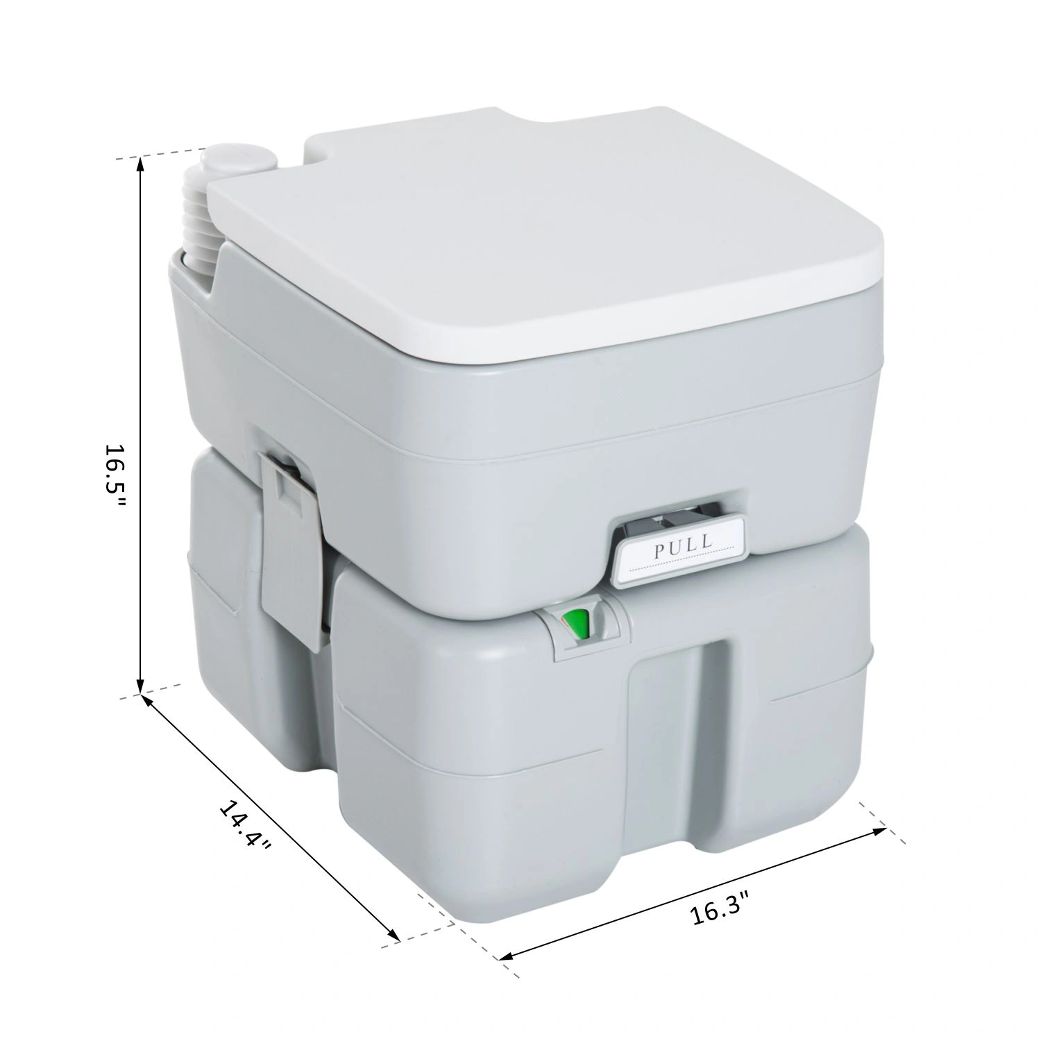 Portable Toilet Camping Potty Portable Outdoor Toilet with Secure Latch Lightweight view 2