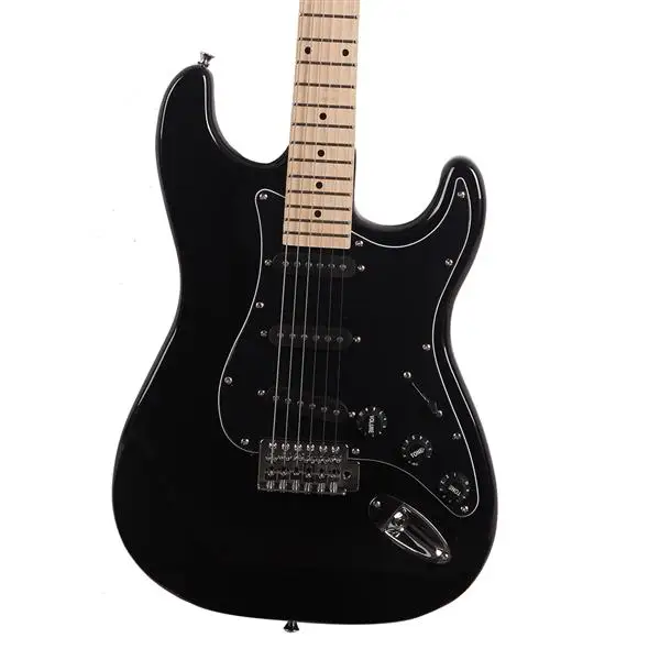[Do Not Sell on Amazon] GST Stylish Electric Guitar Kit with Black Pickguard Black view 6