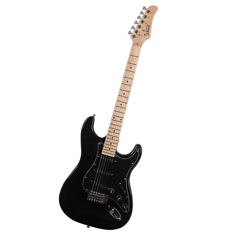 GST Stylish Electric Guitar Kit with Black Pickguard Black view 10