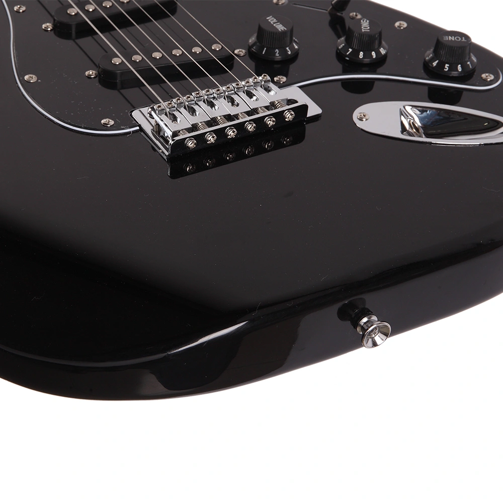GST Stylish Electric Guitar Kit with Black Pickguard Black view 15