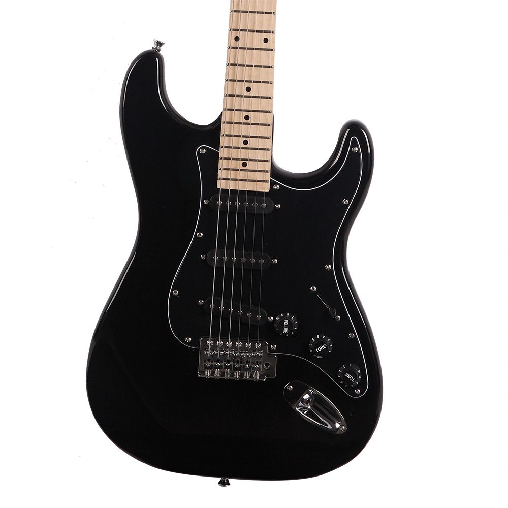 GST Stylish Electric Guitar Kit with Black Pickguard Black view 6