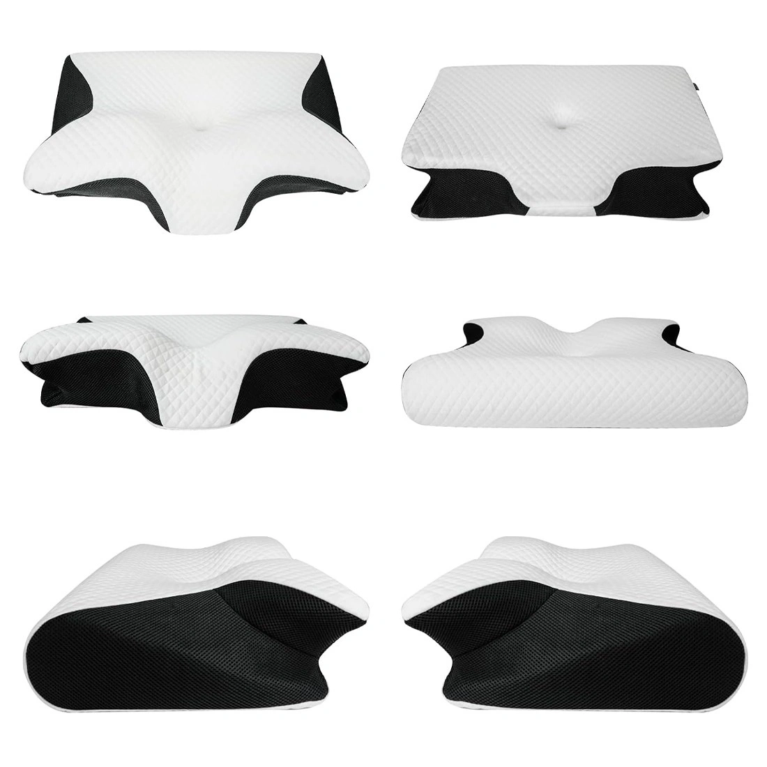 Ergonomic Memory Foam Cervical Pillow for Neck & Shoulder Pain Relief - Black view 5