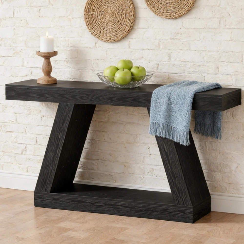 Sleek Long Console Table Sofa Table Living Room Entryway Hallway Table view 5