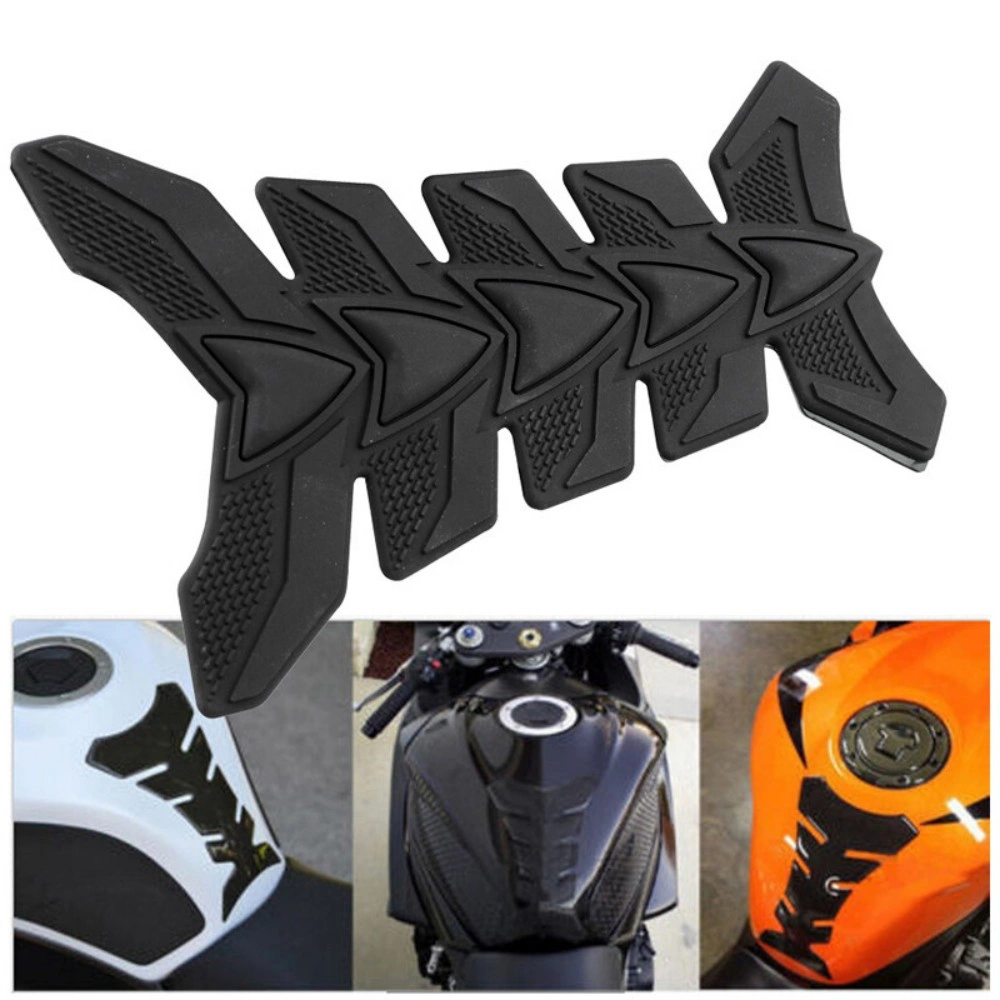 Universal Motorbike Motorcycle Tank Scratch Protector 3D Rubber Anti-Scratch Sticker Pad