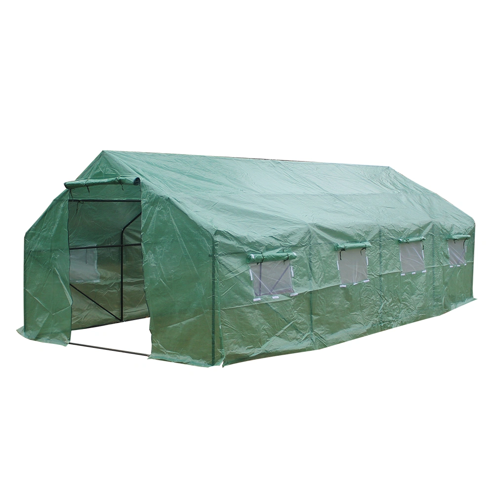 Heavy Duty Greenhouse 20'x10'x7' with Spike Base, Plant Gardening Tent (Model A)