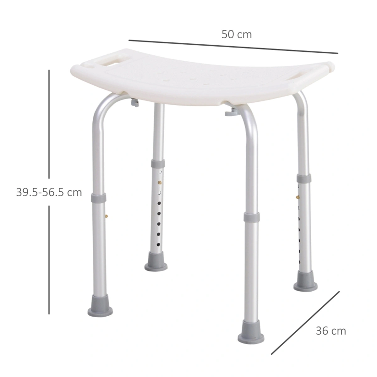 Bath Chair with Wheels, Shower Stool for Seniors, Portable Waterproof Bathtub Seat, Anti-Slip Bath Seat for Elderly view 3
