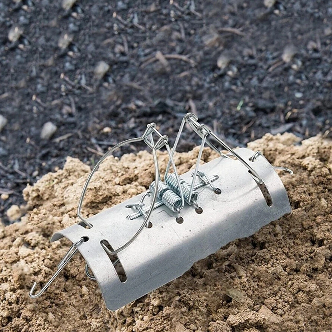 Pack of 5 Tunnel Mole Traps, Quick Kill Mole Repellent and Control, Heavy Duty Mole Traps for Garden Yard view 5