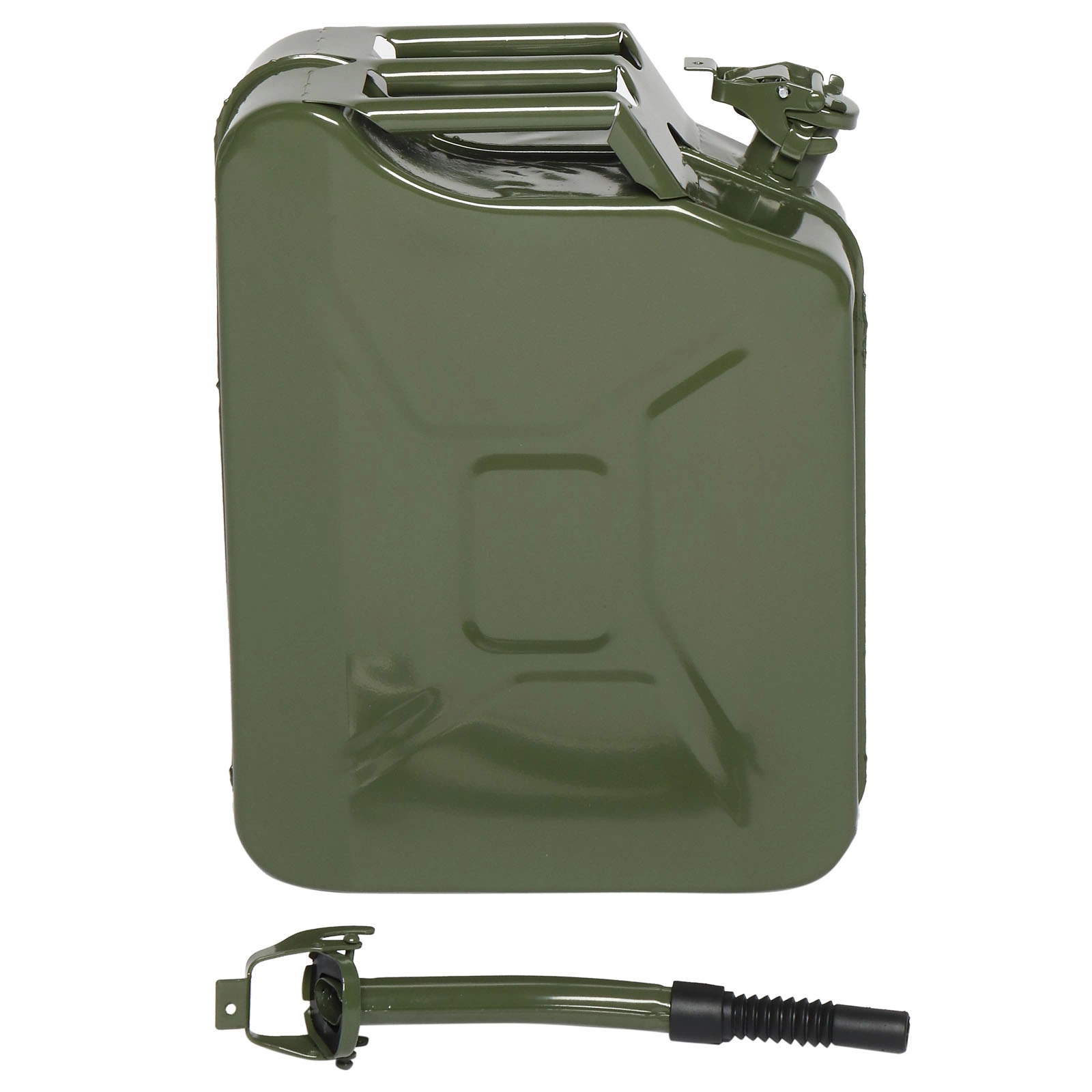 20L Portable American Fuel Oil Petrol Diesel Storage Can Jerry Can, Army Green view 4