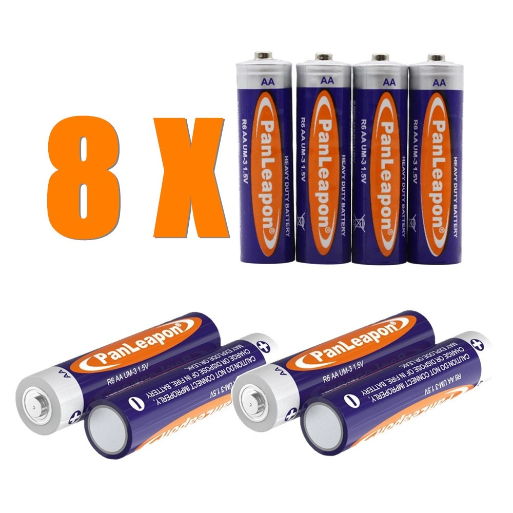 8 Pack AA Batteries 1.5V Carbon Zinc, Power Cells for Household Appliances & Small Devices view 3