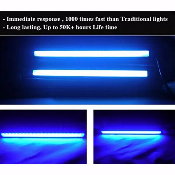 12V LED STRIP DRL DAYTIME RUNNING LIGHTS FOG COB CAR LAMP DRIVING US(tk/temu self-pickup orders) view 3
