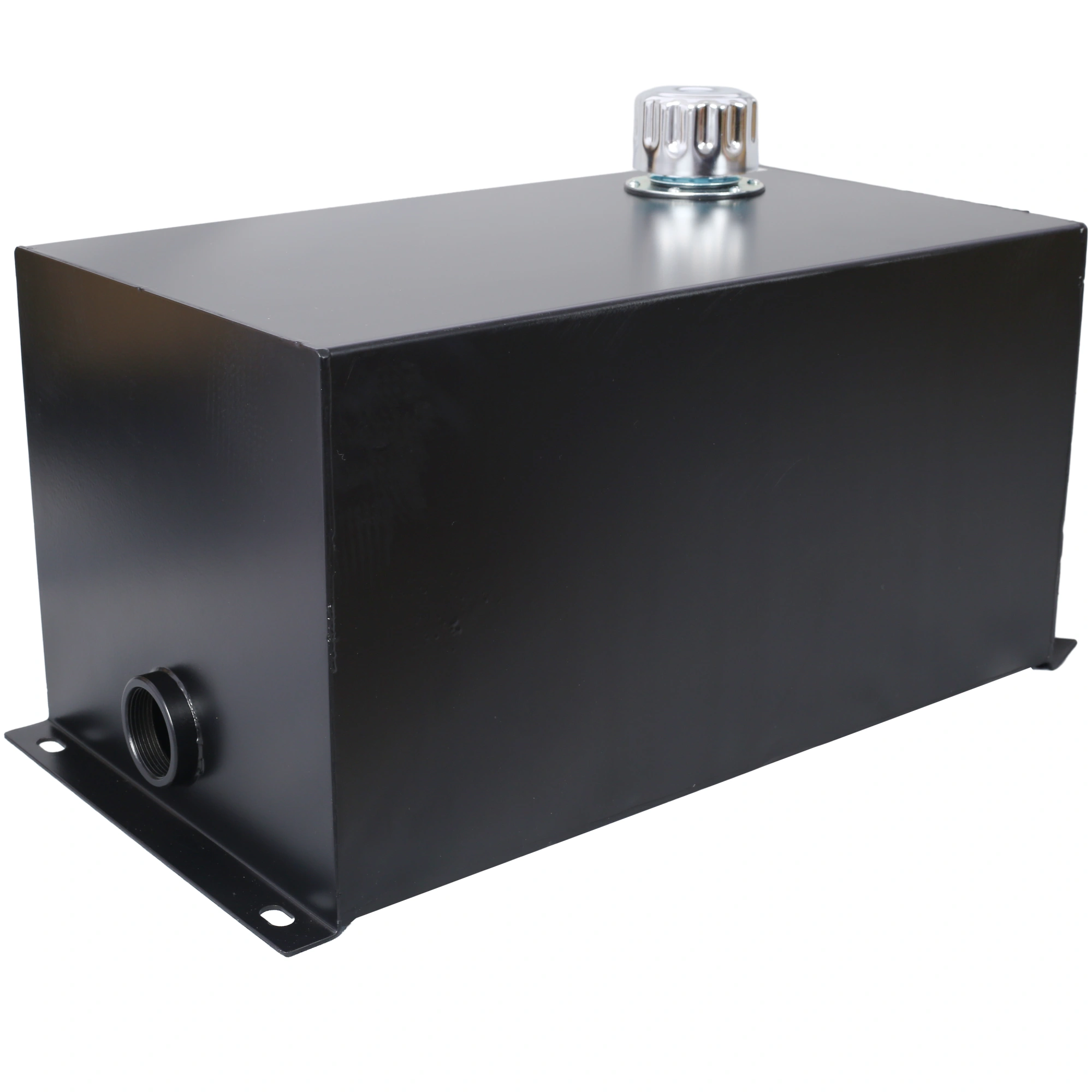 10 Gal Hydraulic Fluid Tank Heavy Duty Steel Reservoir with Strainer Gauge Filter Breather Cap for view 12