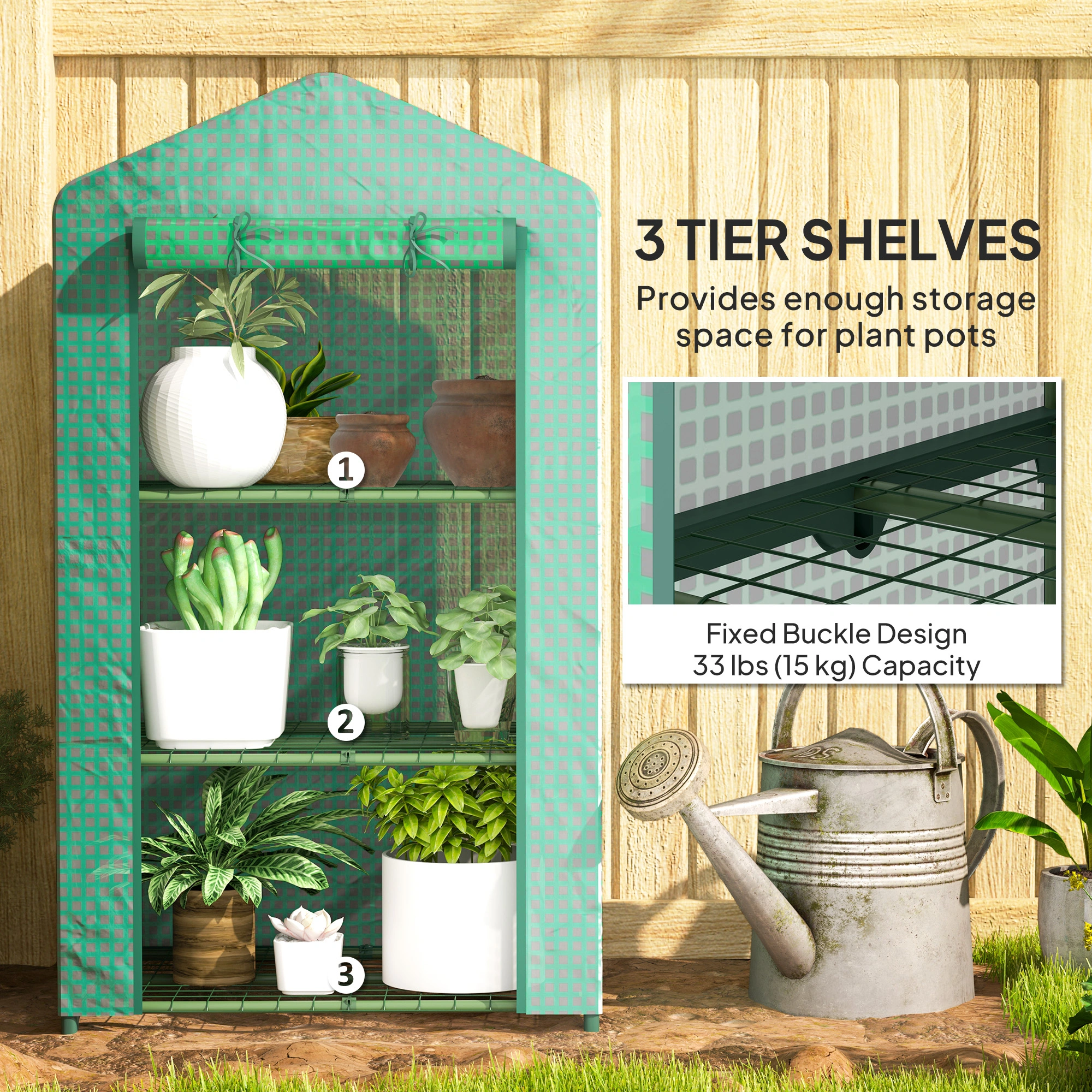 Mini Greenhouse Tent - Portable Plant Propagation Cover with Zipper Door, Compact Indoor Outdoor Garden Growing Shelter for Seedlings