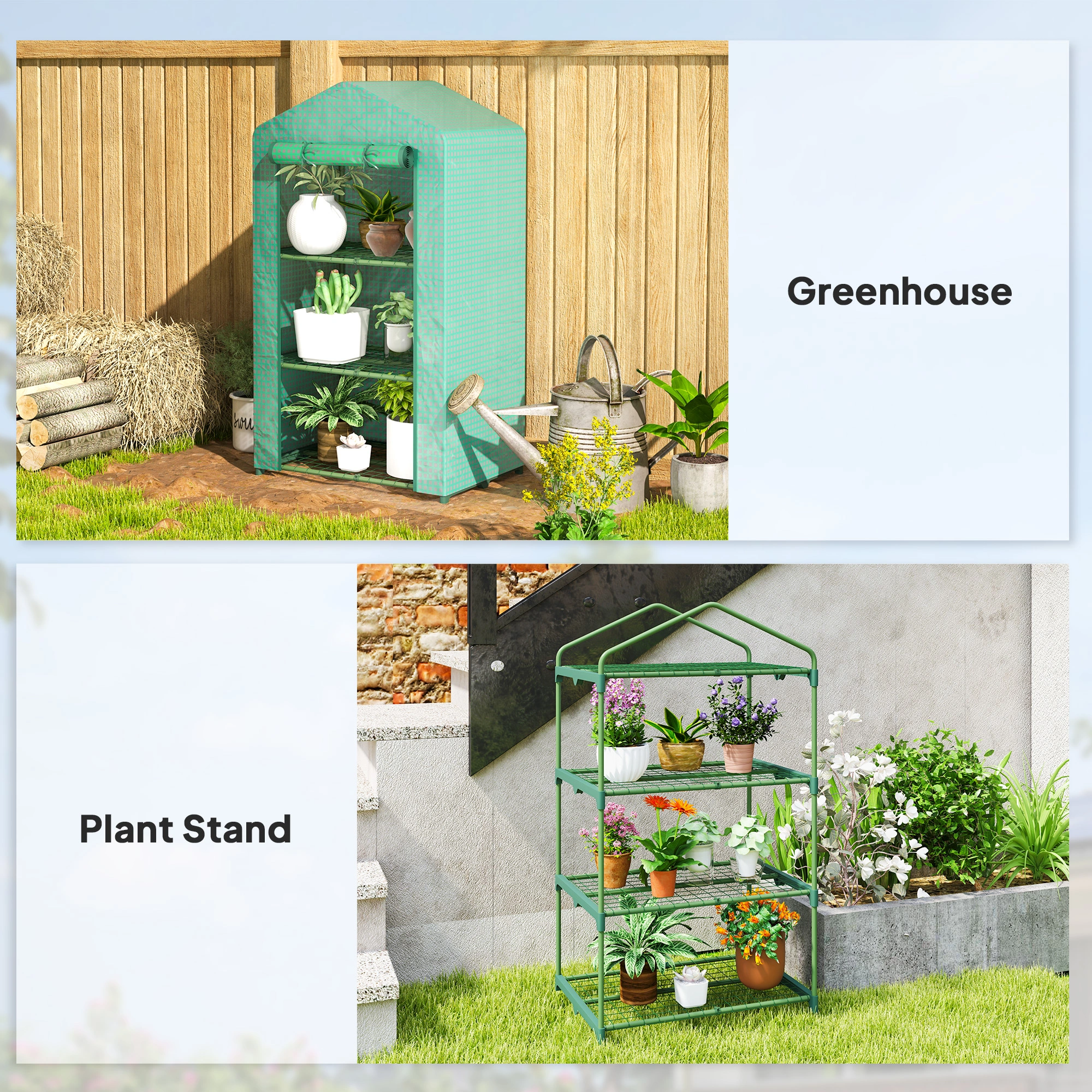 Mini Greenhouse Tent - Portable Plant Propagation Cover with Zipper Door, Compact Indoor Outdoor Garden Growing Shelter for Seedlings view 2