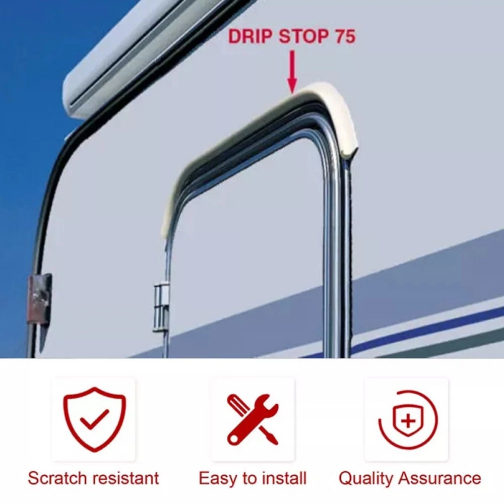 1 2 3 Meter Drip Stop Door Gutter Rain Deflector Caravan Motorhome Camper Van-3M view 4