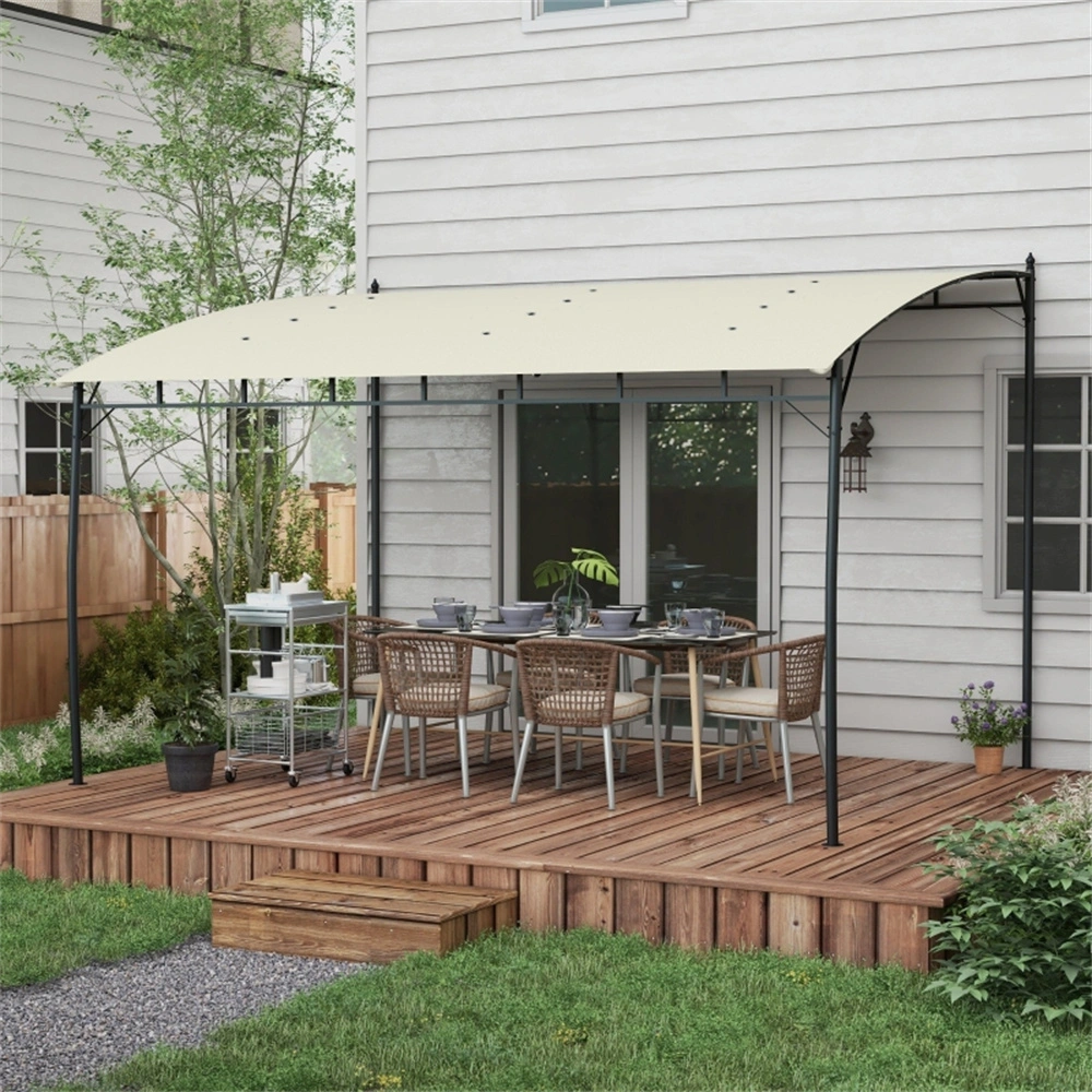 Heavy-Duty Outdoor Patio Gazebo Canopy, Weather-Resistant Garden Pergola Tent with Mesh Sides, Steel Frame Pop-Up Shelter for Backyard & Events view 2