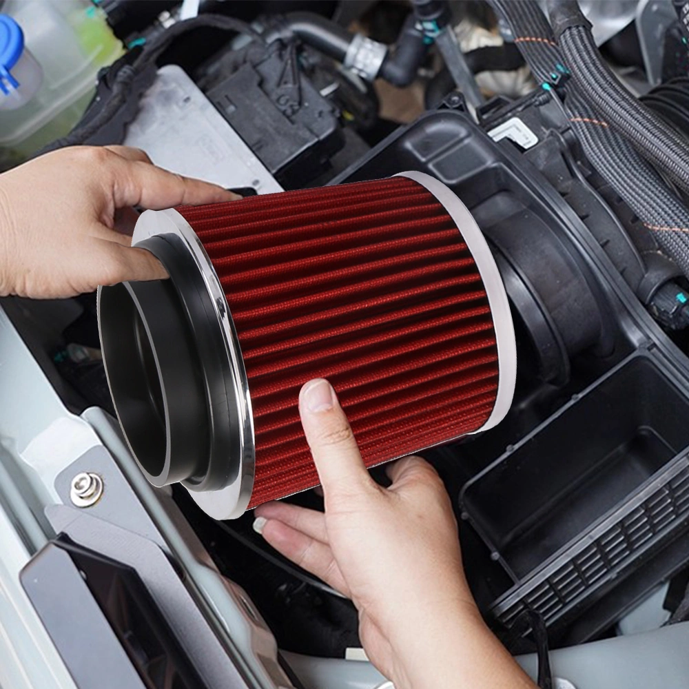 Round Tapered Car Air Filter Replacement 152mm Intake Filter view 3