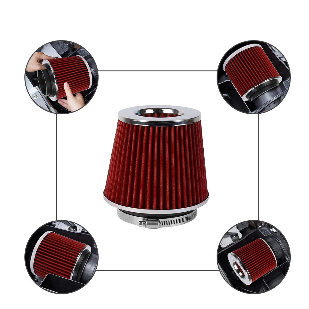 Round Tapered Car Air Filter Replacement 152mm Intake Filter view 5