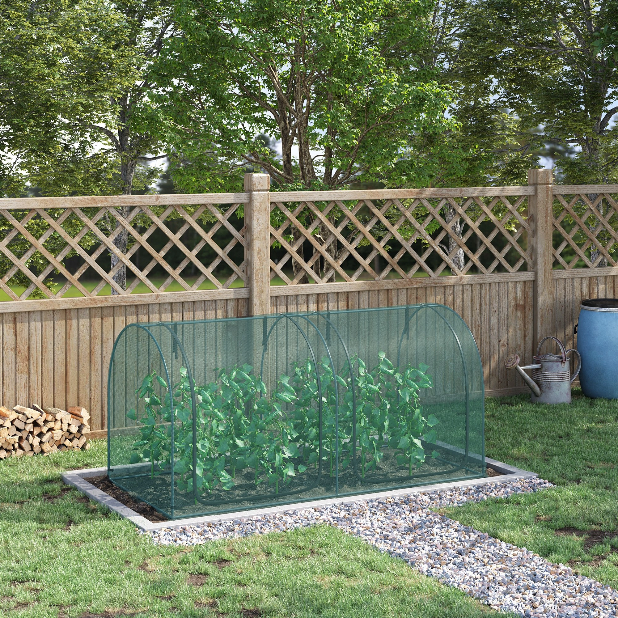 Mini Walk-in Greenhouse Crop Cage - Compact Portable Plant Grow House Cover for Seed Starting & Season Extension view 3