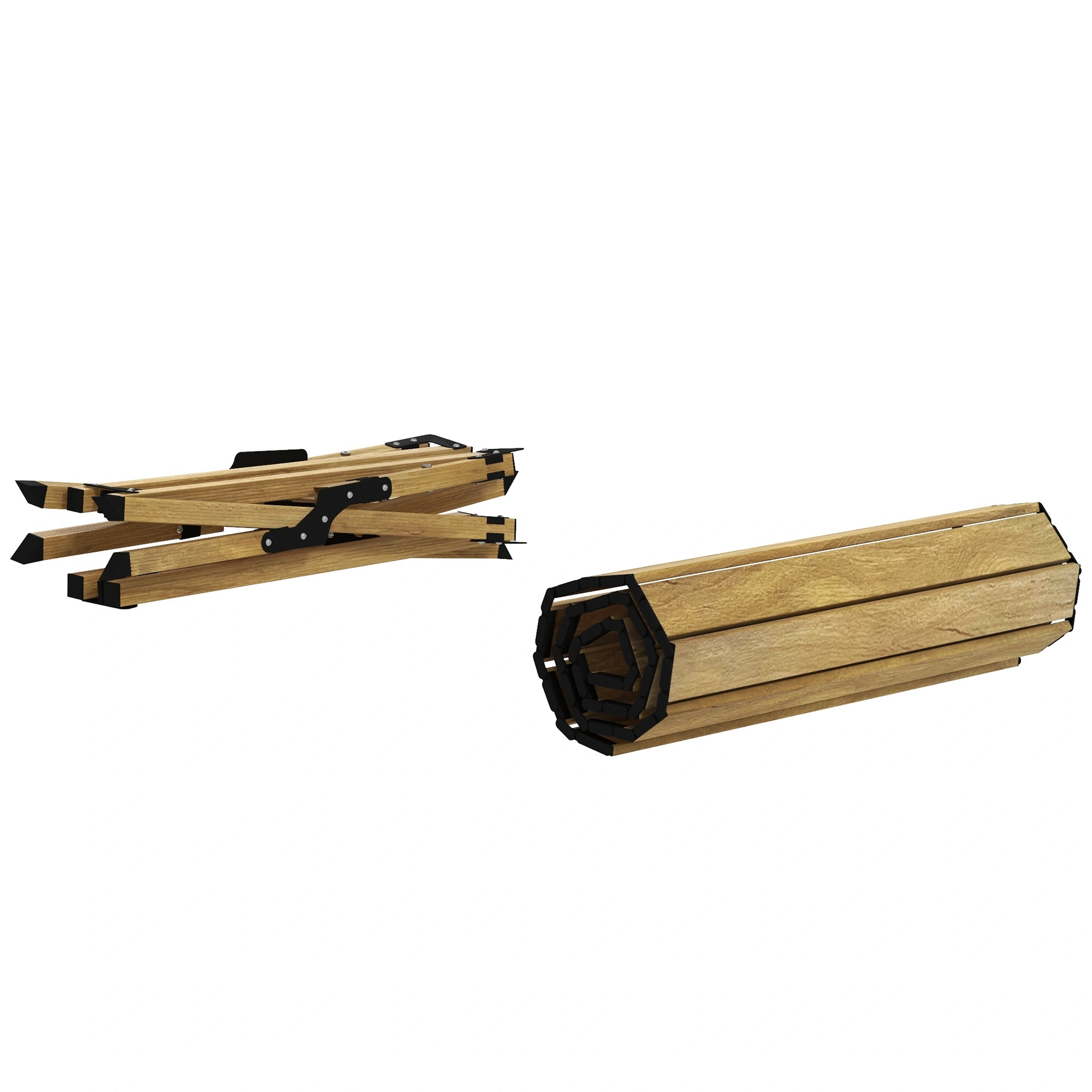 Modern Black Coffee Table - Top Grain Wood Living Room End Table with Storage Shelf view 2