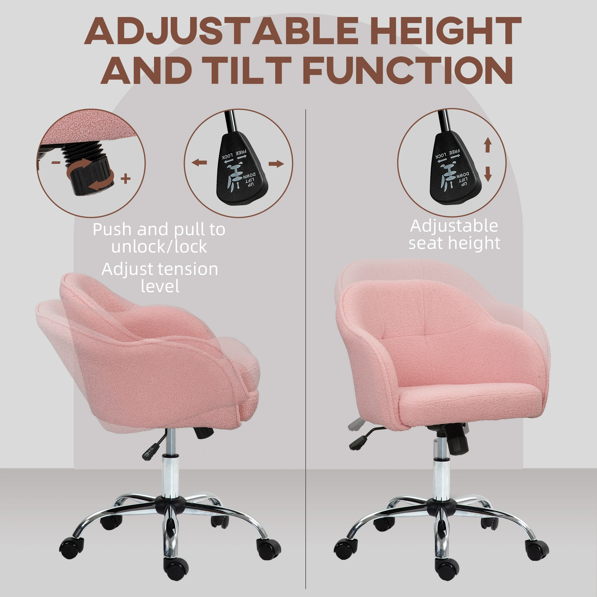 Massage Office Chair Ergonomic Executive Chair with Lumbar Support and Footrest for Home Office view 3